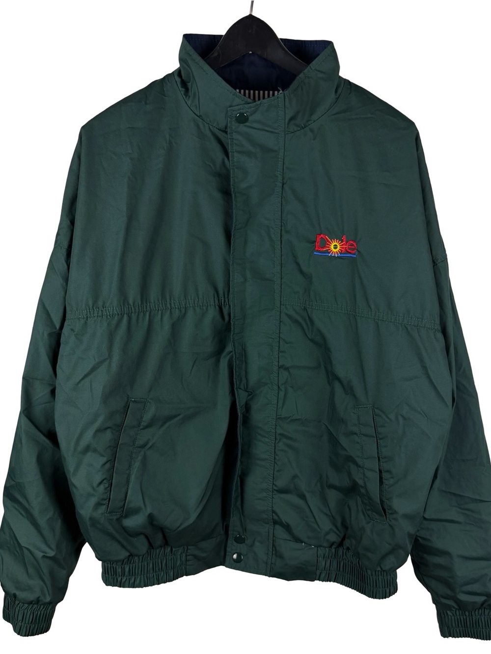 Vintage 90s Swingster Dole Fruit Company Employee Green Jacket Size L
